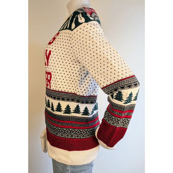 Aeropostale Womens This Is My Ugly Sweater Medium Christmas Holiday 100% Cotton - Picture 3 of 11